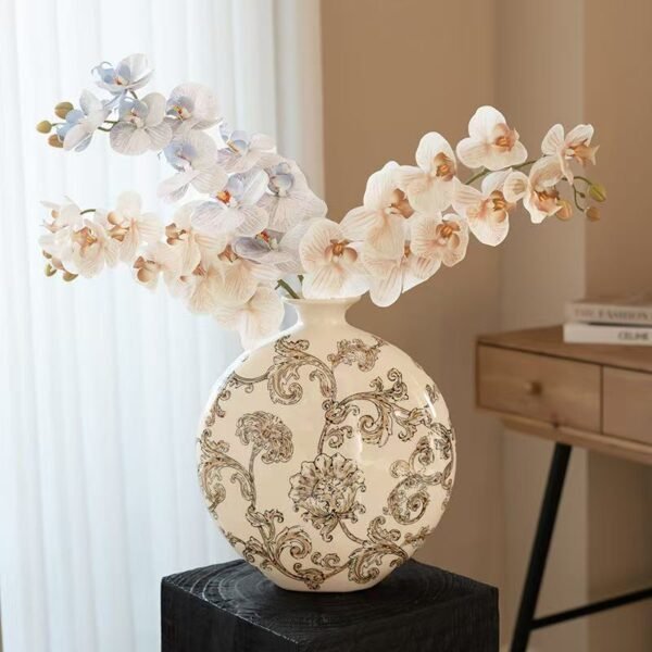 Song Dynasty Aesthetic Ink Flower Porcelain Vase Ornaments