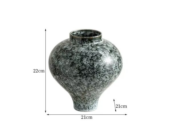 High-end vintage hand-painted kiln-changed ceramic vase - Image 4